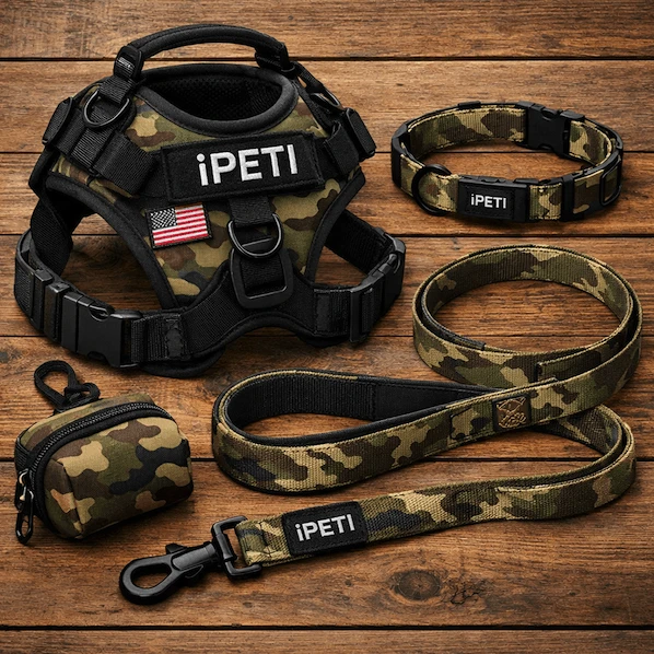 Custom dog harness set wholesale from China manufacturer ipeti